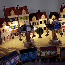Différents modèles de maquettes Kit et Colle pour créer un village de Noël